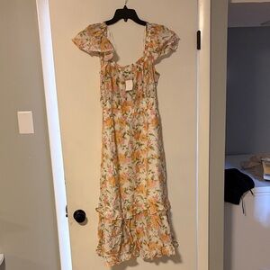 Blu Pepper Pastel Floral Dress